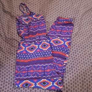 Tribal print jumpsuit